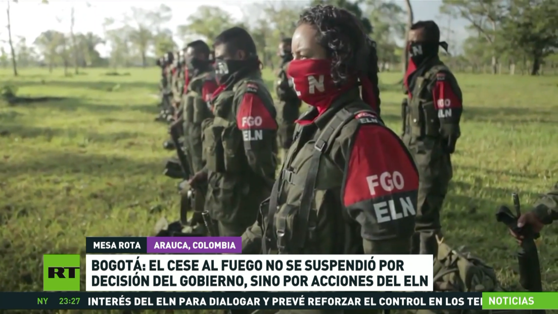 Bogotá: El cese al fuego no se suspendió por decisión del Gobierno, sino por acciones del ELN