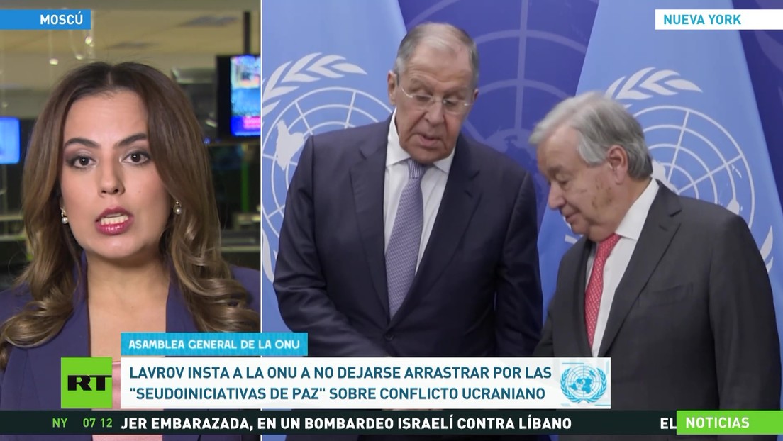 Lavrov insta a la ONU a no dejarse arrastrar por las "seudoiniciativas de paz" sobre Ucrania