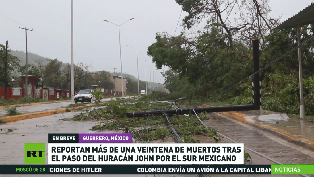 Reportan más de una veintena de muertos tras el paso de huracán John por el sur mexicano