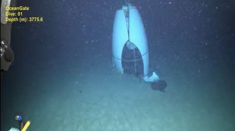 Revelan la primera imÃ¡gen del sumergible TitÃ¡n tras su implosiÃ³n (FOTO)