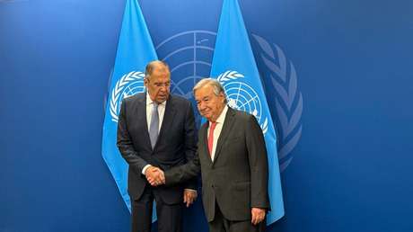 Lavrov insta a Guterres a no arrastrar a la ONU a iniciativas "pseudopaz" sobre Ucrania