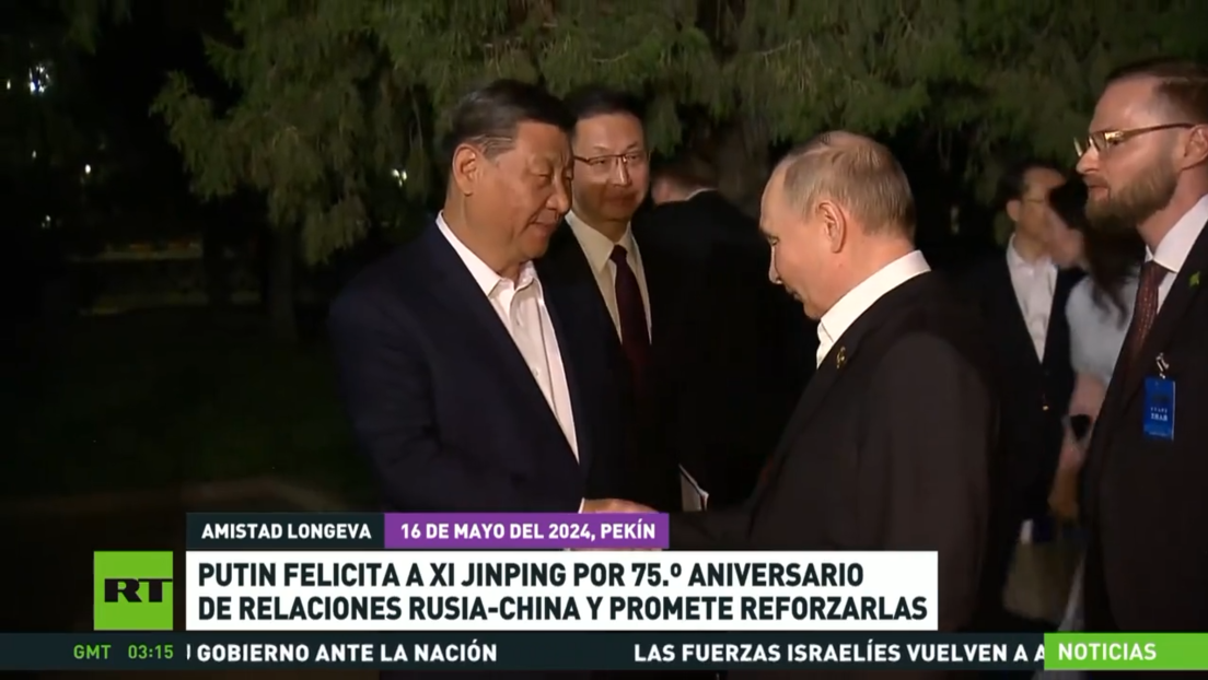 Putin felicita a Xi Jinping con motivo del 75.° aniversario de las relaciones entre Rusia y China