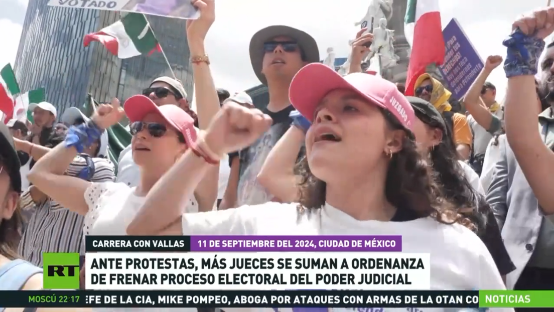 Ante protestas en México, más jueces se suman a ordenanza de frenar proceso electoral del Poder Judicial