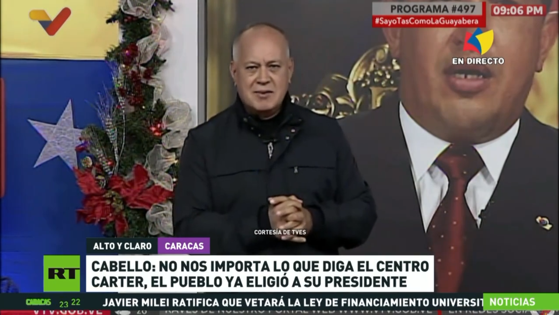 Venezuela rechaza informe del Centro Carter que califica  de presidente electo a Edmundo González