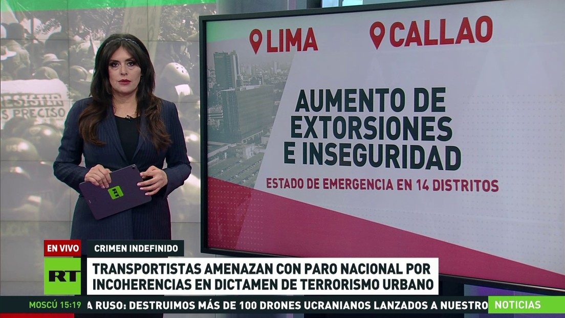 Transportistas peruanos amenazan con paro nacional por incoherencias en dictamen de terrorismo urbano