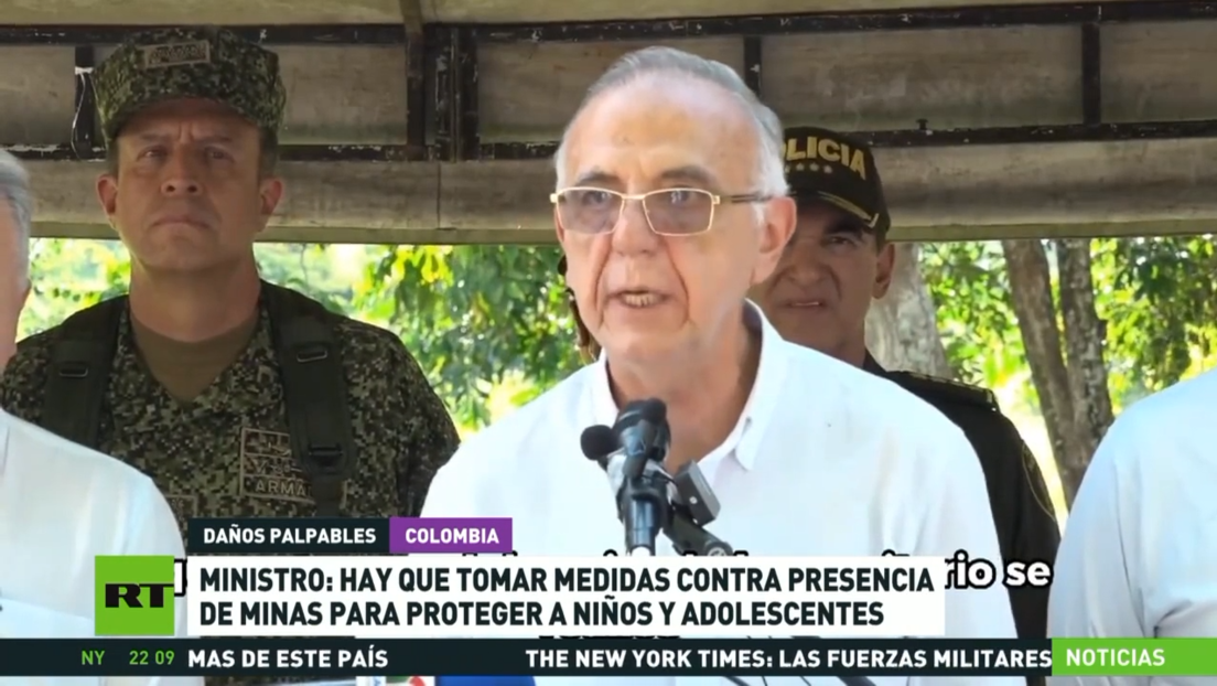 Ministro de Defensa colombiano: Hay que tomar medidas contra presencia de minas para proteger a niños y adolescentes