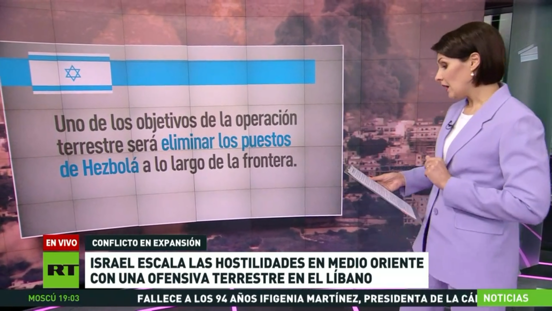 Israel escala las hostilidades en Oriente Medio con una ofensiva terrestre en el Líbano