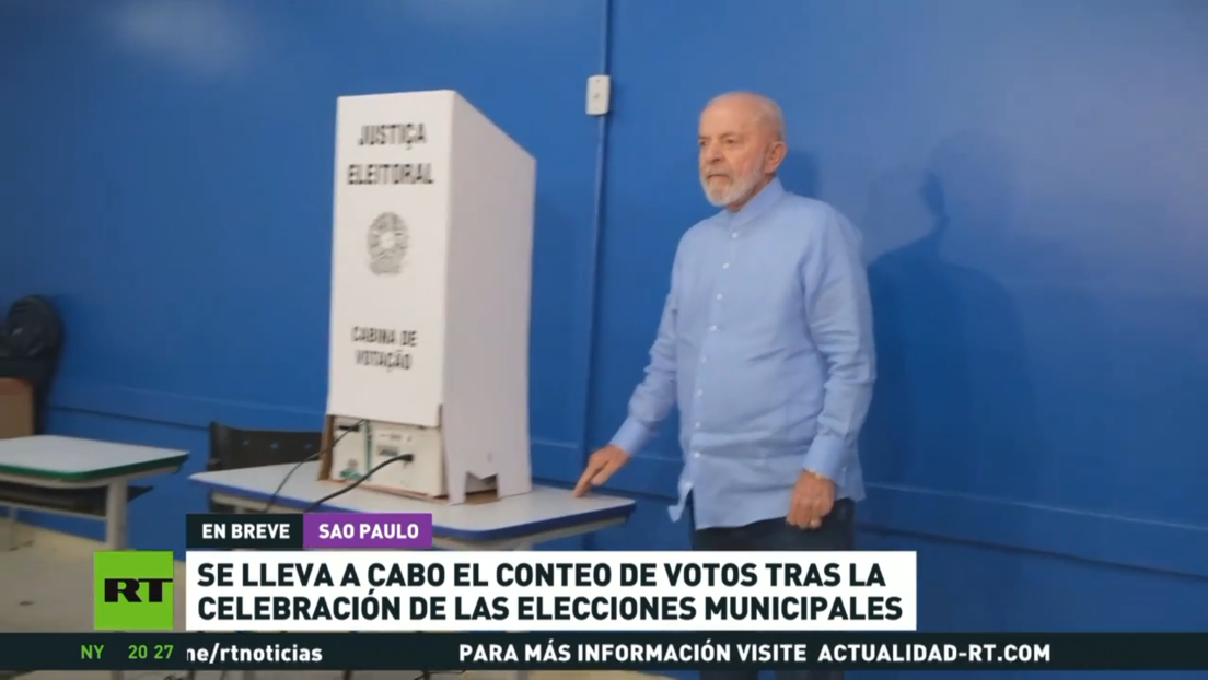 Se lleva a cabo el conteo de votos tras la celebración de las elecciones municipales en Brasil