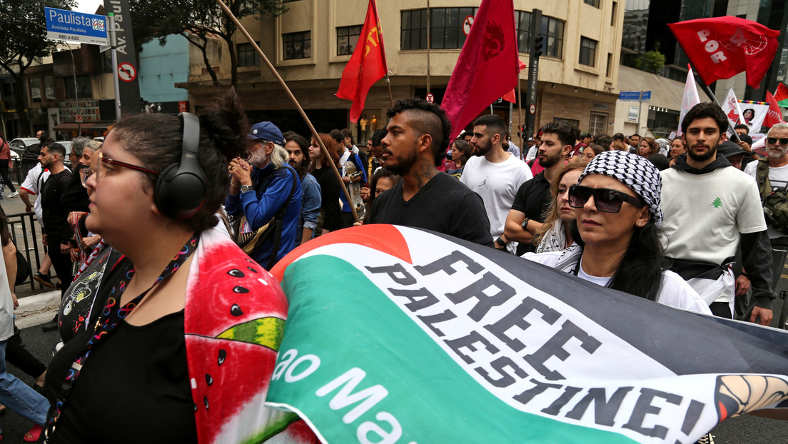 Manifestantes piden en Sao Paulo que Lula rompa relaciones con Israel