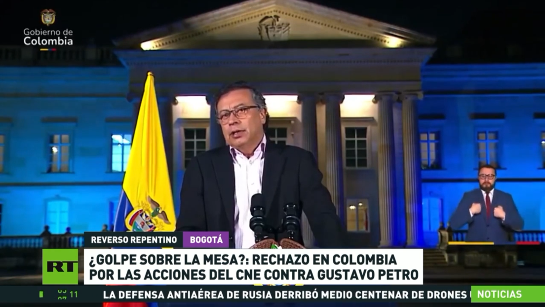 ¿Golpe sobre la mesa?: Rechazo en Colombia por las acciones del CNE contra Gustavo Petro