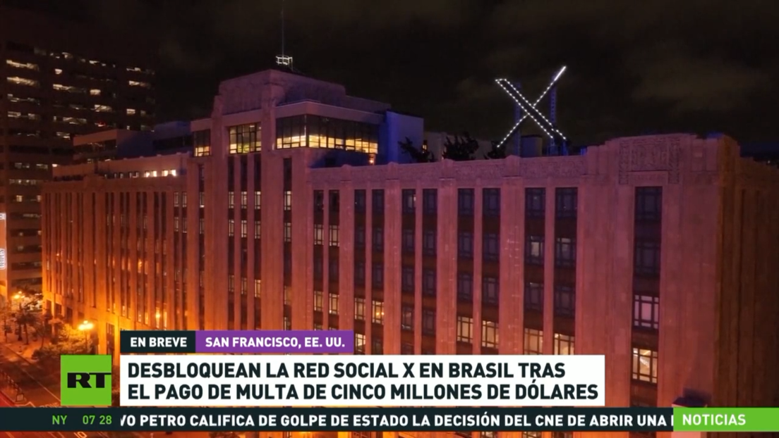 Desbloquean la red social X en Brasil tras el pago de multa de cinco millones de dólares