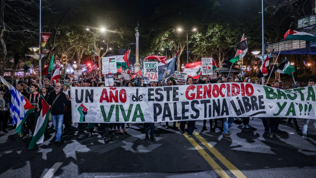 Uruguay sale a la calle por Palestina