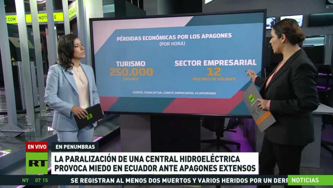 La paralización de una central hidroeléctrica provoca miedo en Ecuador ante apagones extensos