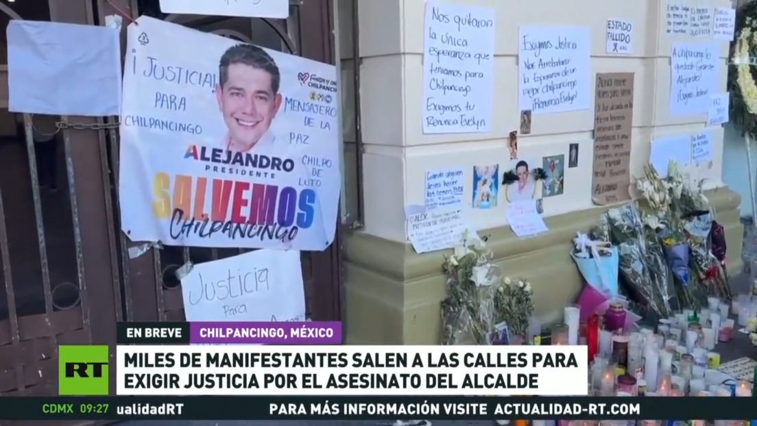 Miles de manifestantes salen a las calles de México para exigir justicia por el asesinato de un alcalde