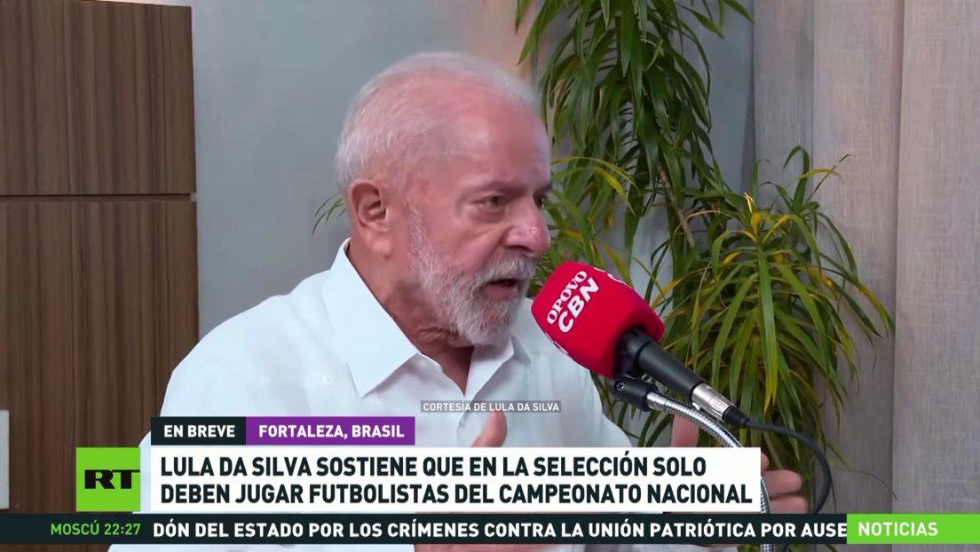 Lula: En la selección brasileña solo debe haber futbolistas que compiten en el campeonato nacional