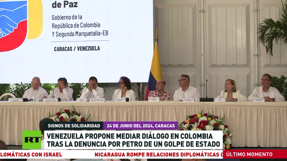 Venezuela propone mediar diálogo en Colombia tras la denuncia por Petro de un golpe de Estado