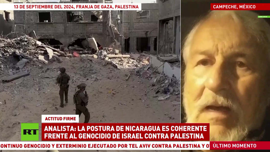 Analista: La postura de Nicaragua es coherente frente al genocidio de Israel contra Palestina