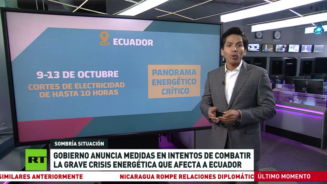 El Gobierno de Ecuador anuncia medidas en intento de combatir la grave crisis energética