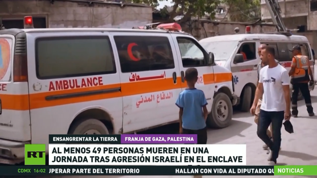 Al menos 49 civiles mueren en una jornada por ataques israelíes en Gaza