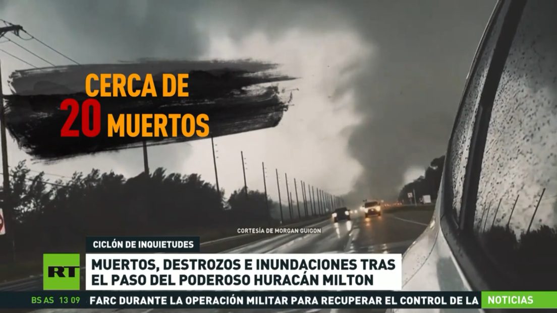 Muertos, destrozos e inundaciones tras el paso del poderoso huracán Milton