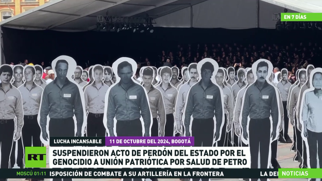 Suspenden acto de perdón del Estado por el genocidio a Unión Patriótica por salud de Petro