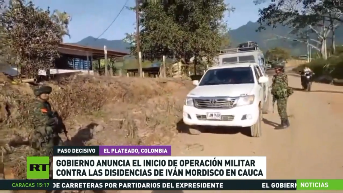 Gobierno de Colombia anuncia el inicio de una operación militar contra las disidencias de Iván Mordisco en Cauca