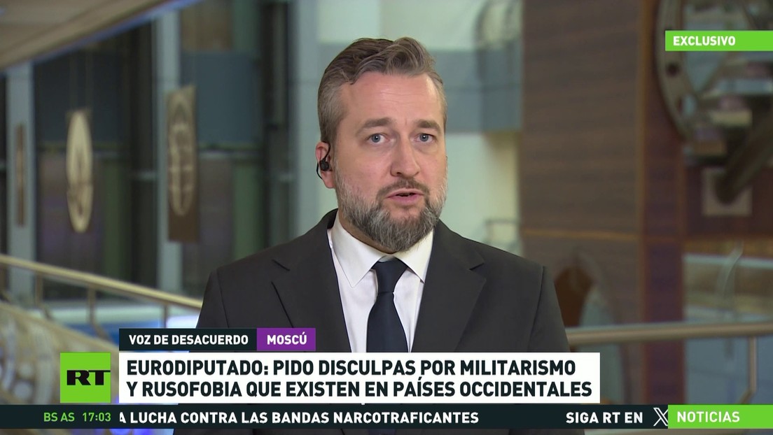 Eurodiputado pide disculpas por militarismo y rusofobia existente en países occidentales