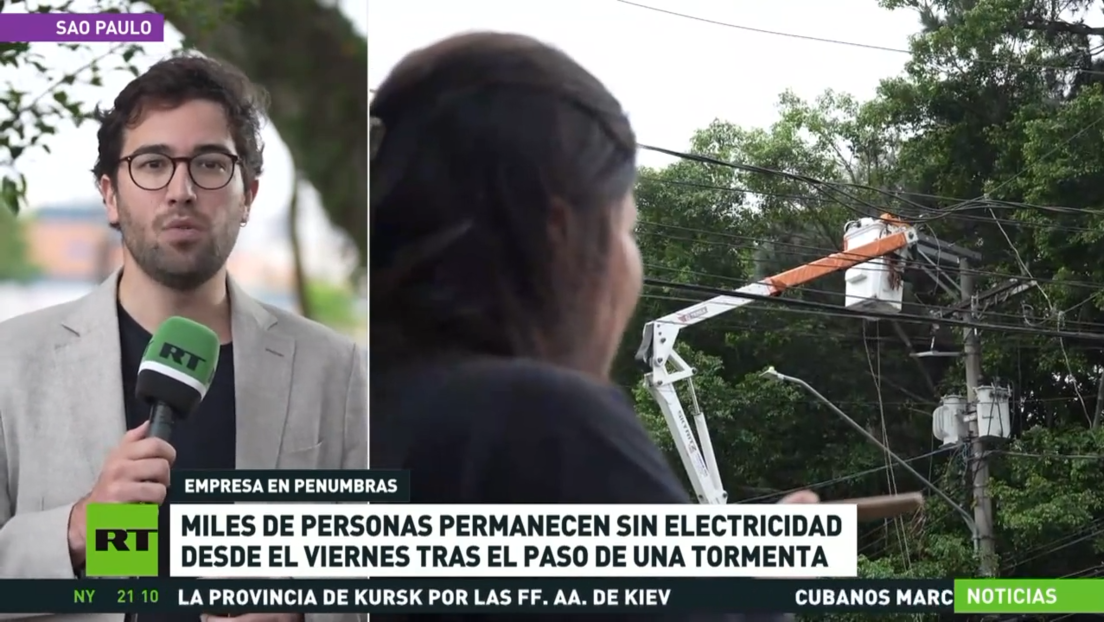 Miles de personas permanecen sin electricidad en Brasil tras el paso de una tormenta