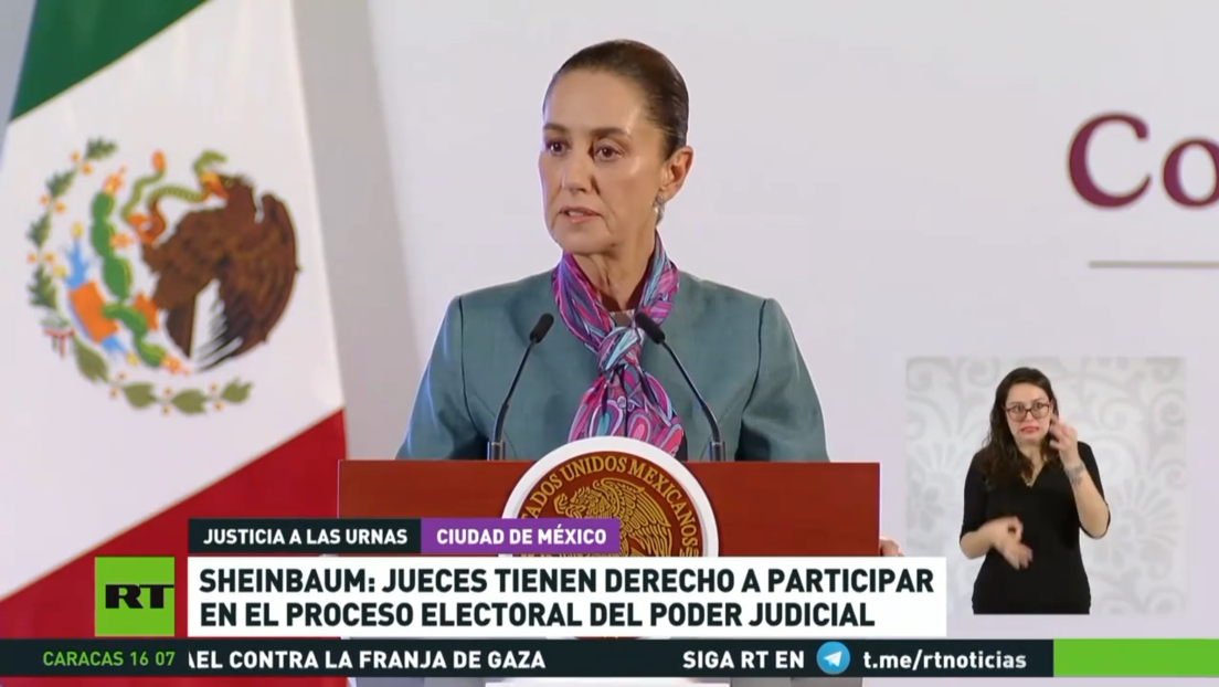 Sheinbaum: Jueces tienen derecho a participar en el proceso electoral del poder judicial mexicano