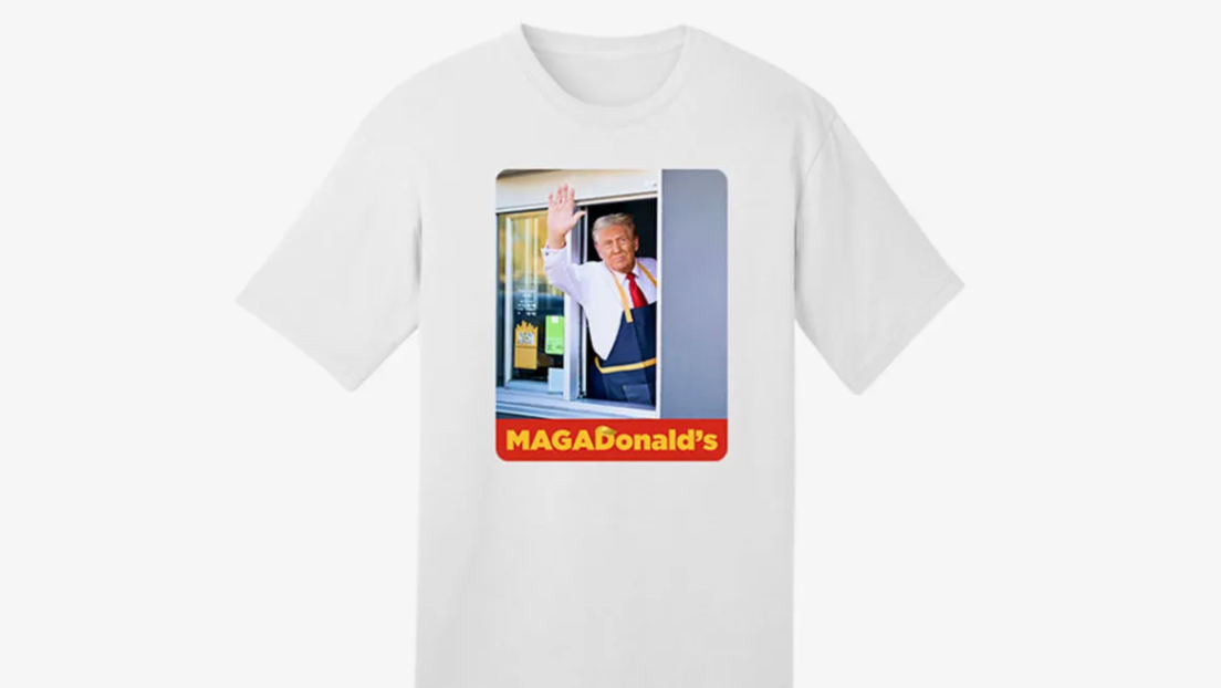 Trump lanza su propio MAGADonald's, aunque solo en camisetas