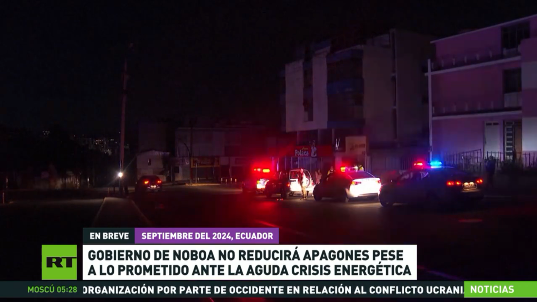 Gobierno de Noboa no reducirá apagones pese a lo prometido ante la aguda crisis energética