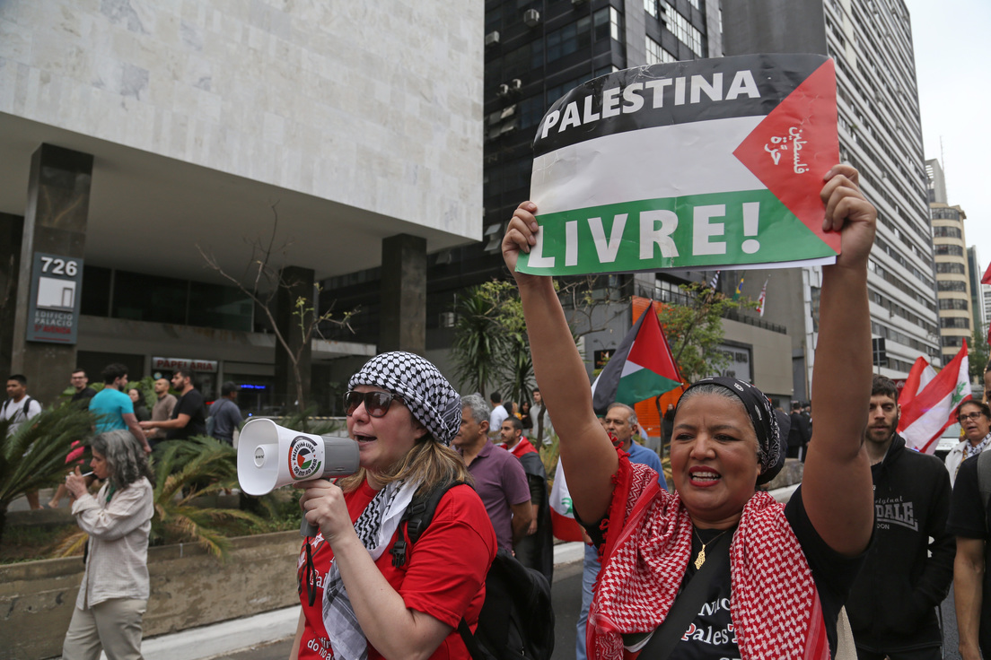 Manifestantes piden en Sao Paulo que Lula rompa relaciones con Israel