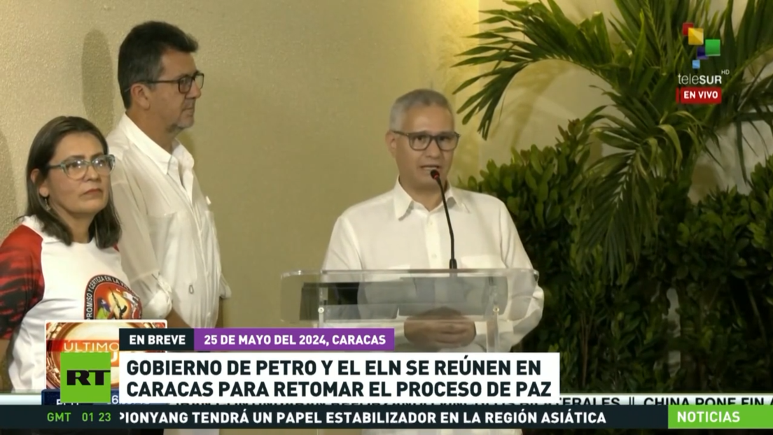 Gobierno de Petro y el ELN se reúnen en Caracas para retomar el proceso de paz