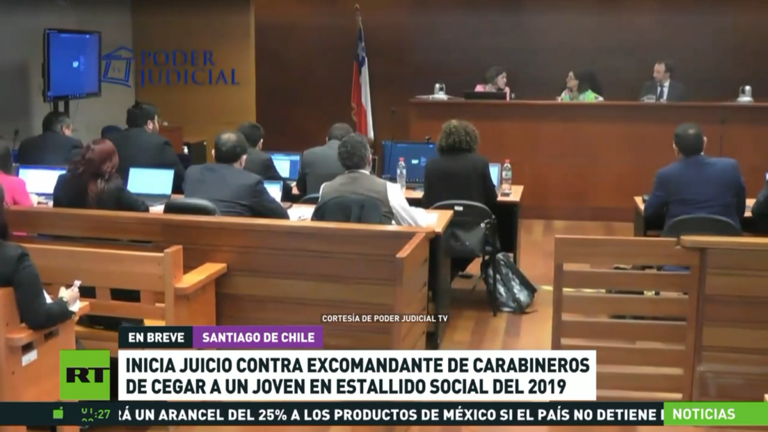 Comienza en Chile el juicio contra exoficial de carabineros por cegar a un joven en protestas de 2019