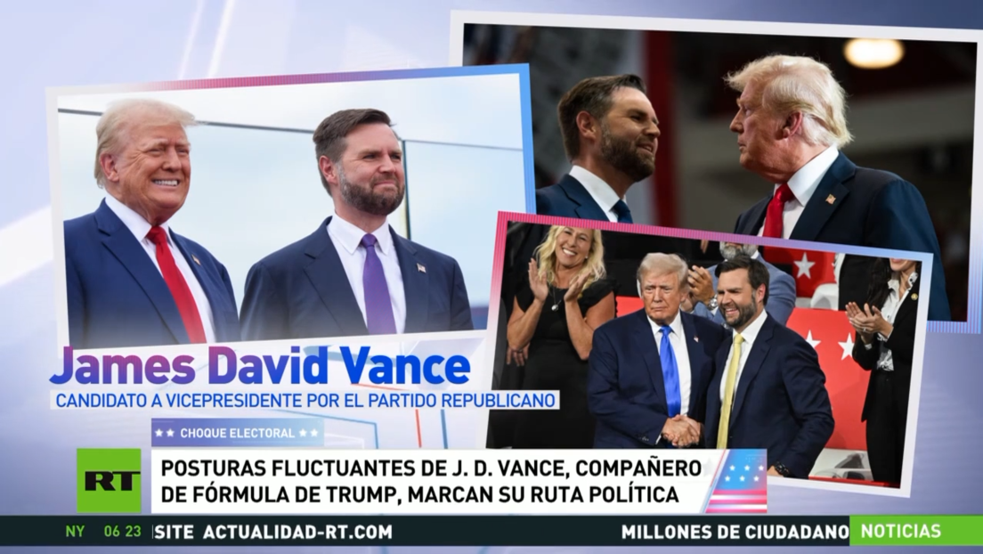 Posturas fluctuantes de J.D. Vance, compañero de fórmula de Trump, marcan su ruta política