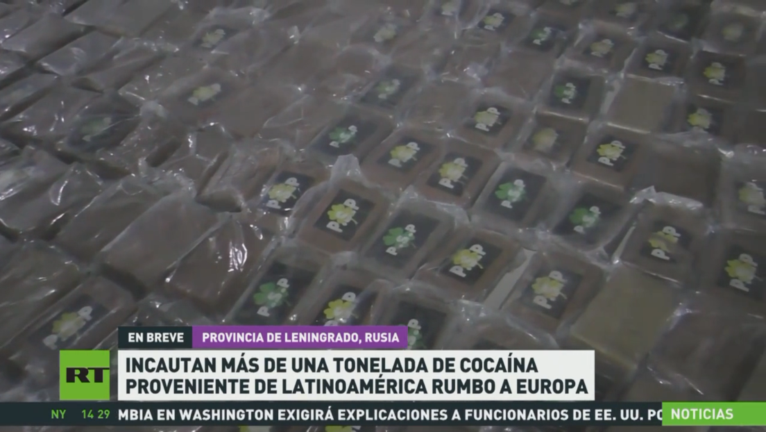 Incautan en Rusia más de una tonelada de cocaína proveniente de Latinoamérica rumbo a Europa