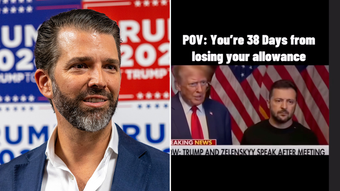 Trump Jr. trolea a Zelenski con el dinero