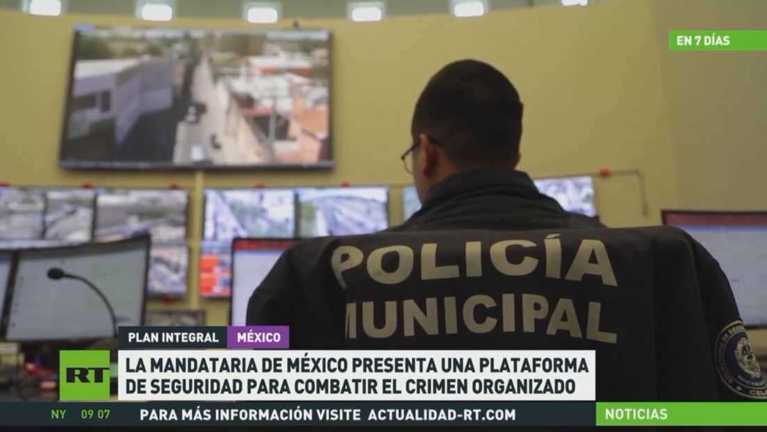 La mandataria de México presenta una plataforma para combatir el crimen organizado