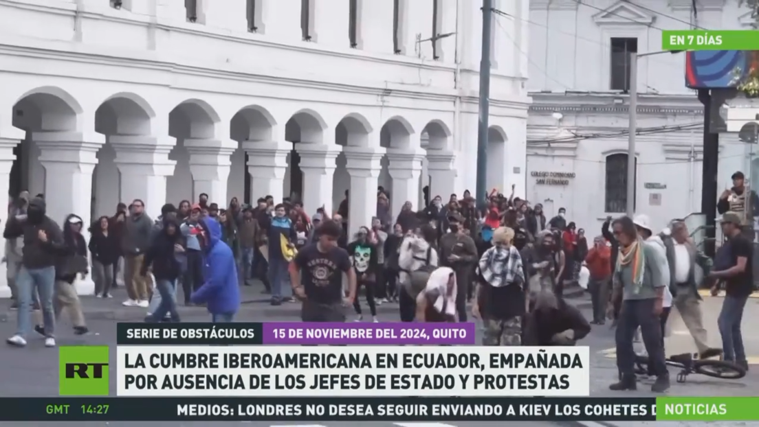 La Cumbre Iberoamericana en Ecuador es empañada por la ausencia de jefes de Estado y protestas