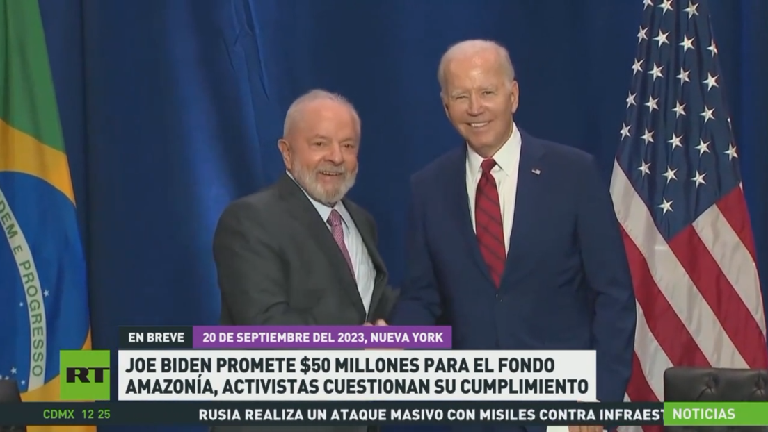 Biden promete 50 millones de dólares para el Fondo Amazonía y activistas cuestionan su cumplimiento