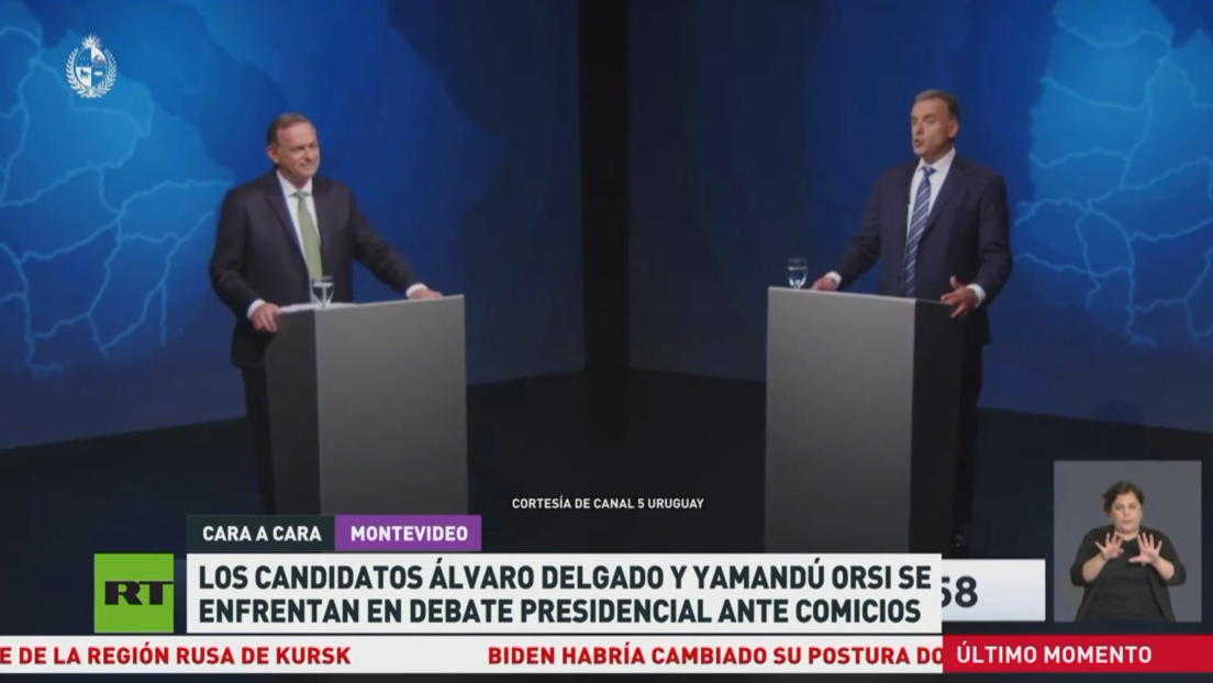 Los candidatos Álvaro Delgado y Yamandú Orsi se enfrentan en debate presidencial en Uruguay