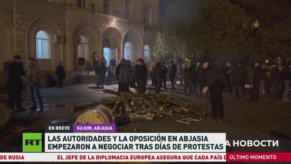 Las autoridades de Abjasia y la oposición empiezan a negociar tras días de protestas