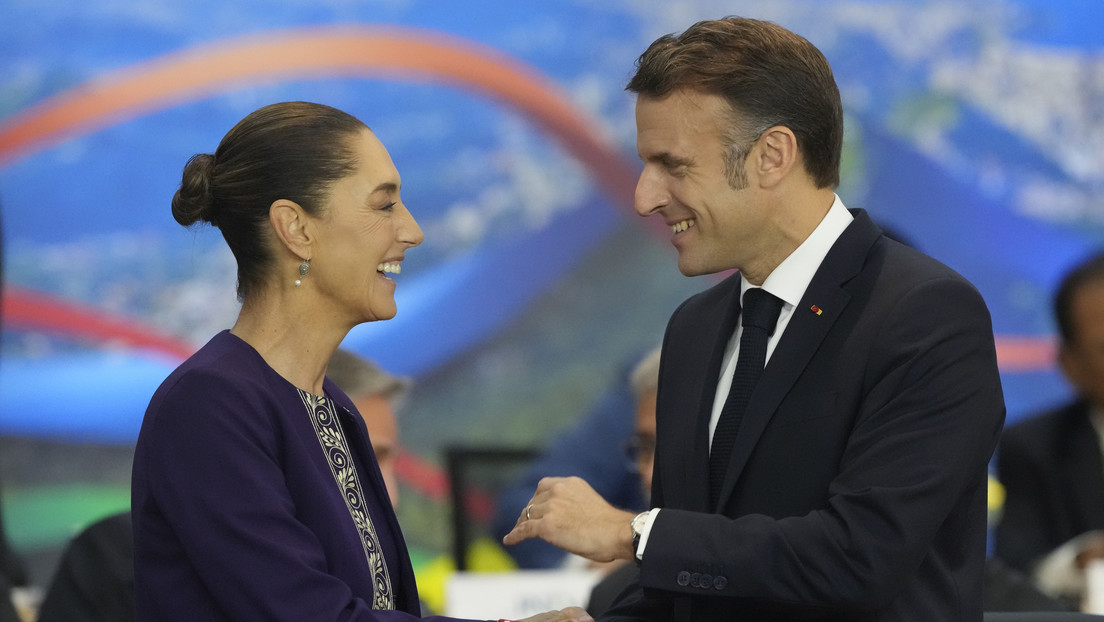 "Qué elegancia la de Francia": Un gesto de Macron hacia Sheinbaum en el G20 se viralizó en la Red