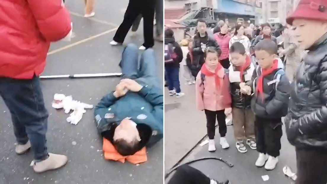 Atropella con un todoterreno a una multitud delante una escuela en China