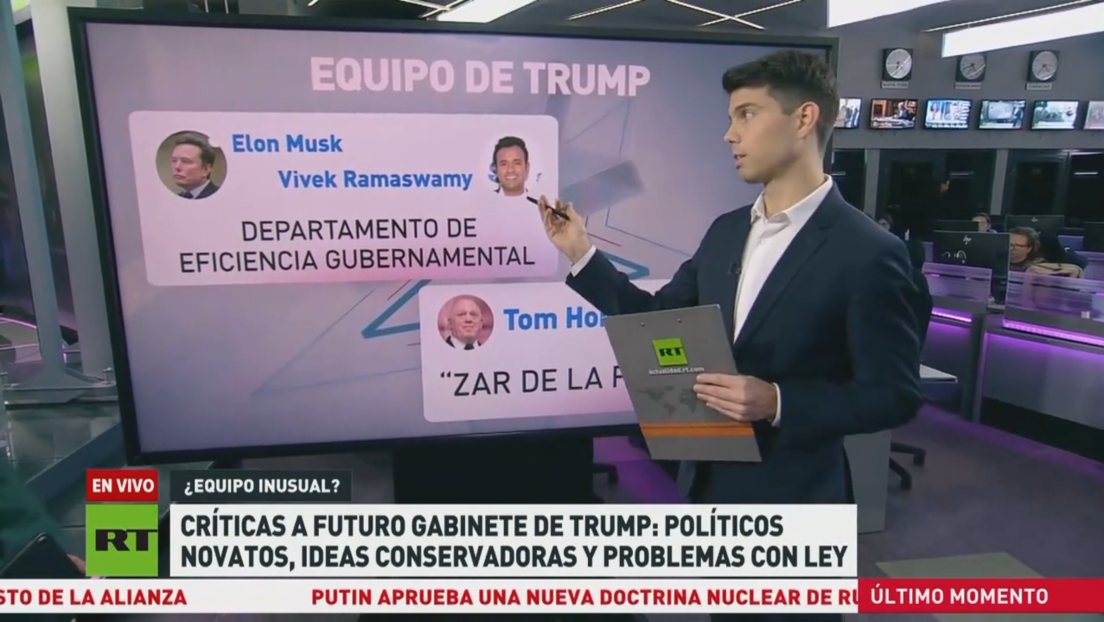 Críticas al futuro gabinete de Trump: políticos novatos, ideas conservadoras y problemas con la ley