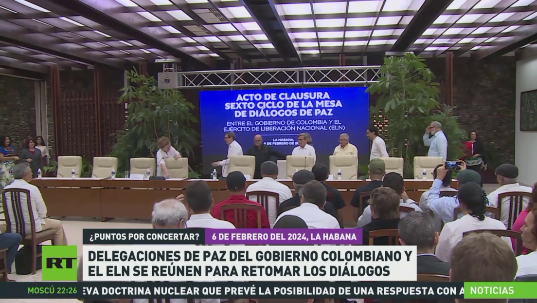 Delegaciones de paz del Gobierno colombiano y el ELN se reúnen para retomar los diálogos