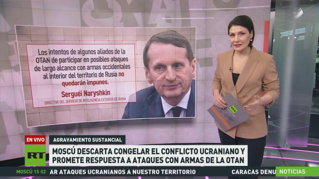 Moscú descarta congelar el conflicto ucraniano y promete respuesta a ataques con armas de la OTAN