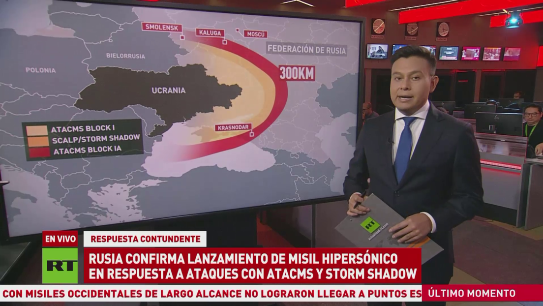 Rusia confirma lanzamiento de misil hipersónico en respuesta a ataques con ATACMS y Storm Shadow