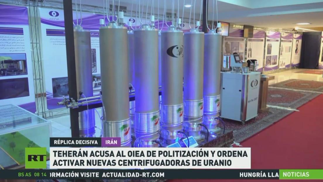 Teherán acusa al OIEA de politización y ordena activar nuevas centrifugadoras de uranio