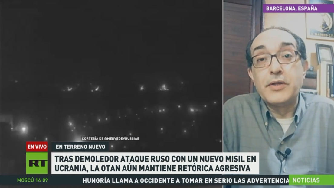 Tras demoledor ataque ruso con un nuevo misil en Ucrania, la OTAN aún mantiene retórica agresiva